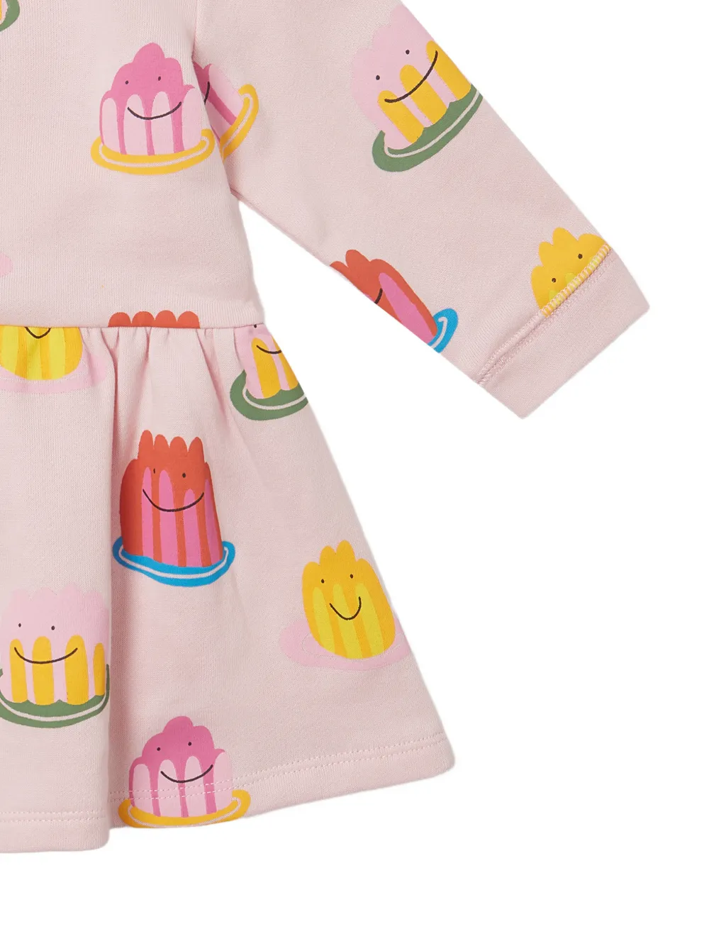 Stella McCartney Kids Jurk met jelly-print en lange mouwen Roze