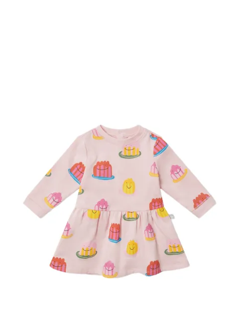 Stella McCartney Kids robe à manches longues et imprimé gelée