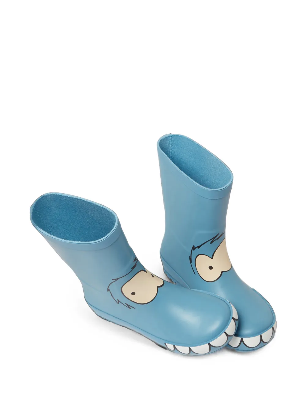 Stella McCartney Kids monster-print boots Blauw