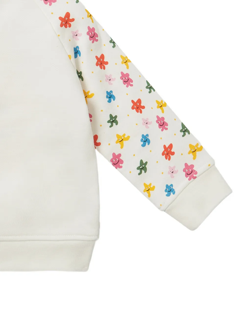 Stella McCartney Kids Trui met raglan mouwen en sterprint Wit