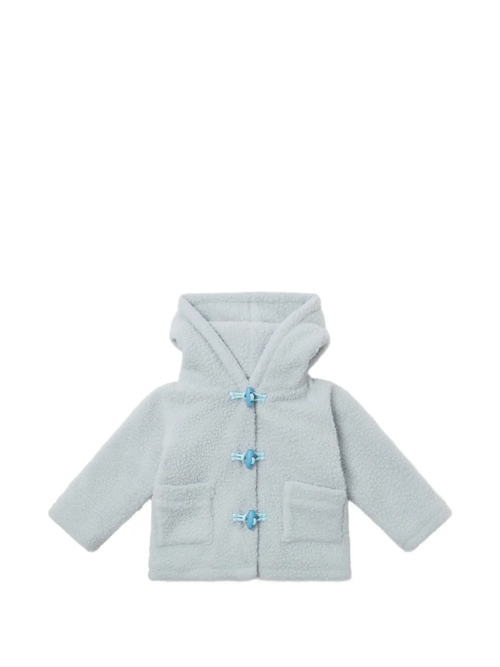 Stella McCartney Kids fleece hooded jacket - Blu
