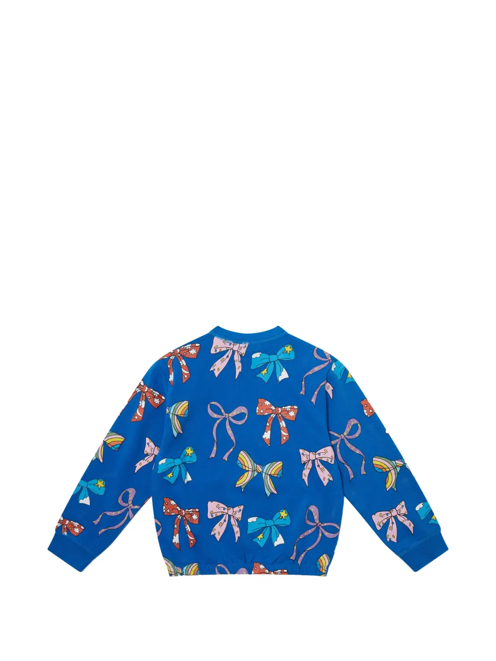 Stella McCartney Kids Sweater met strikprint Blauw