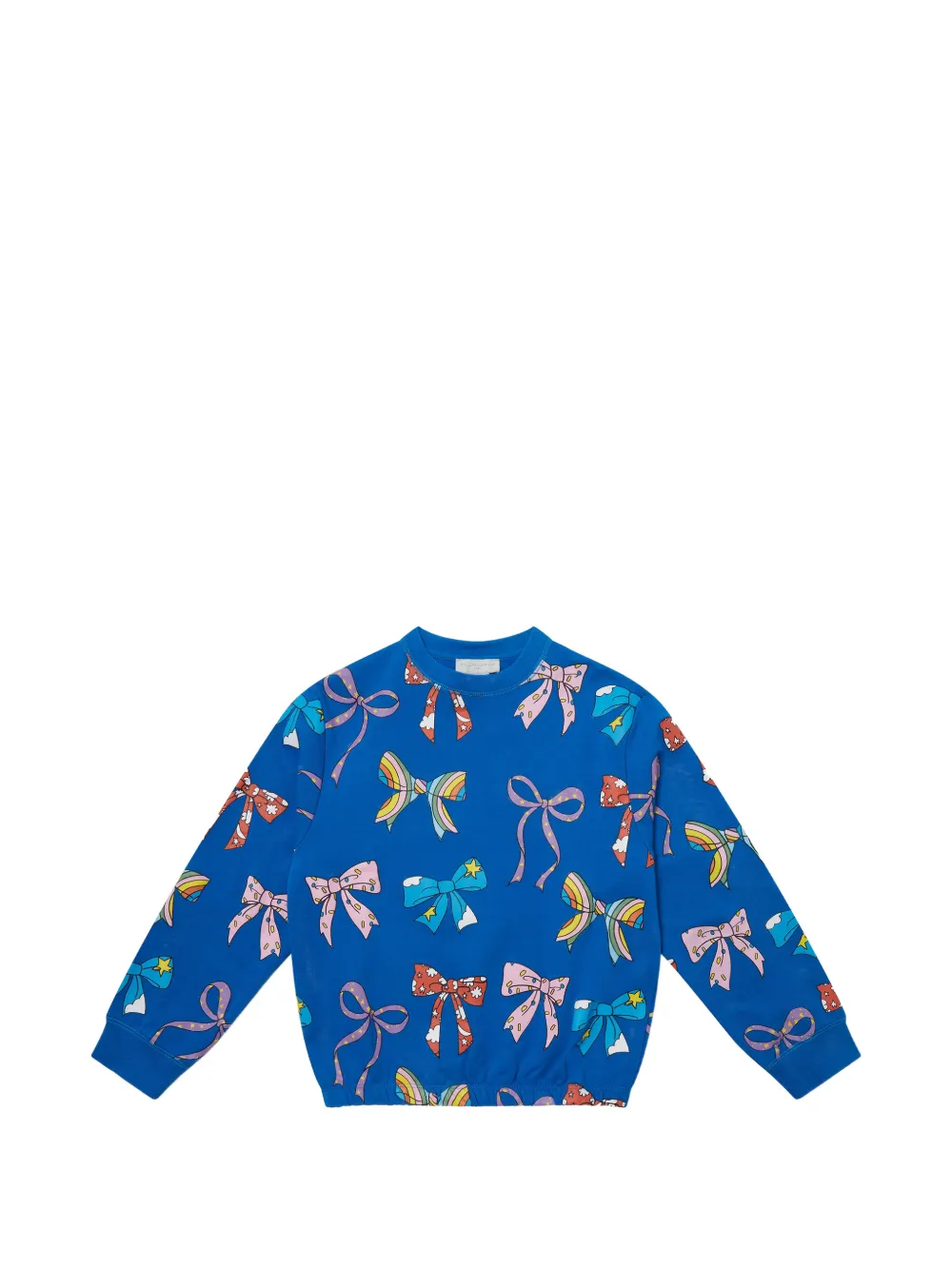 Stella McCartney Kids bow-print sweatshirt - Blu