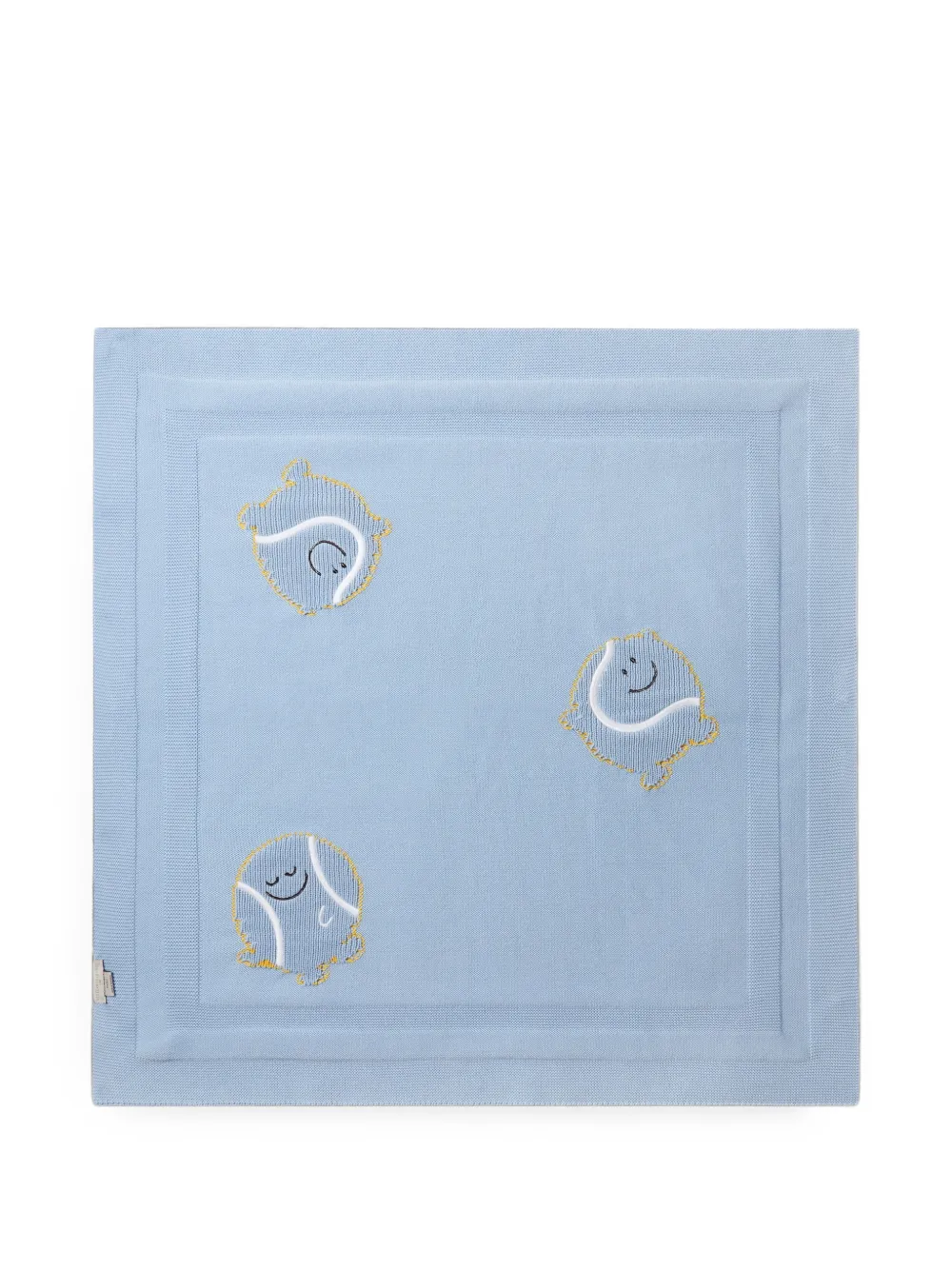 Stella McCartney Kids Deken met tennisbal-intarsia Blauw