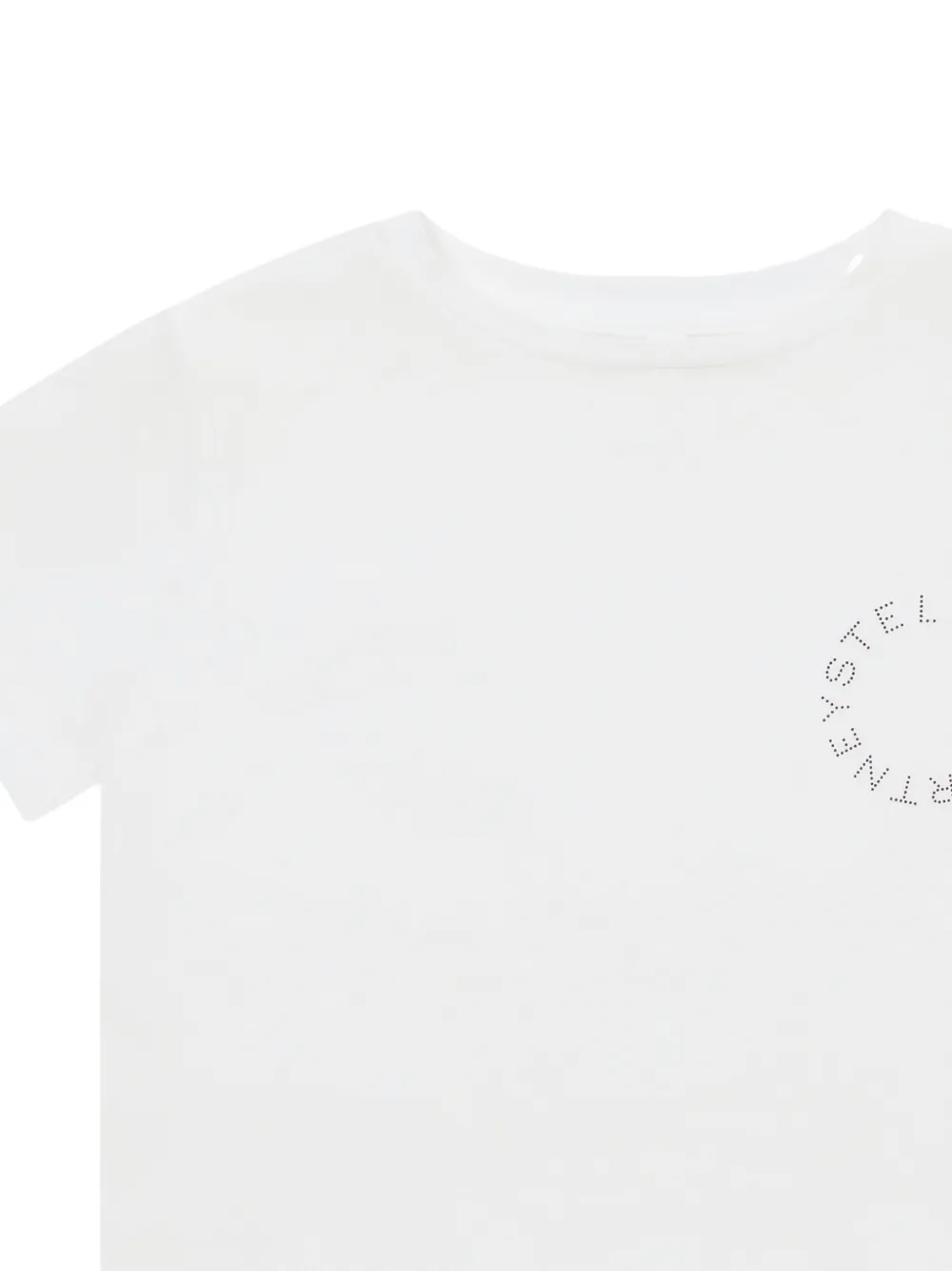 Stella McCartney Kids T-shirt van biologisch katoen met logoprint Wit