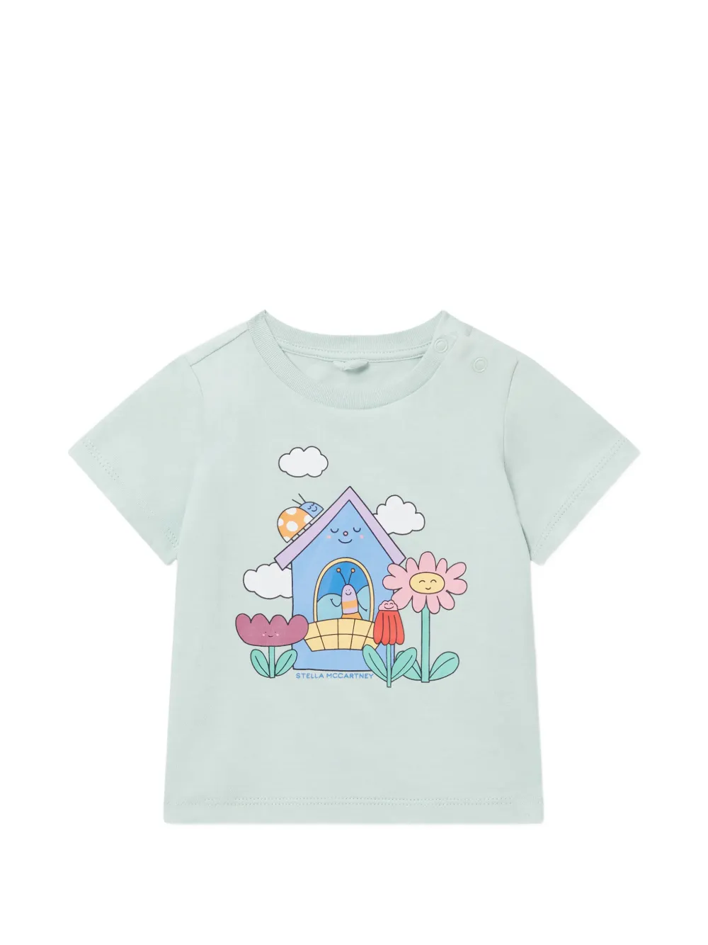 Stella McCartney Kids Bug House graphic-print T-shirt - Verde