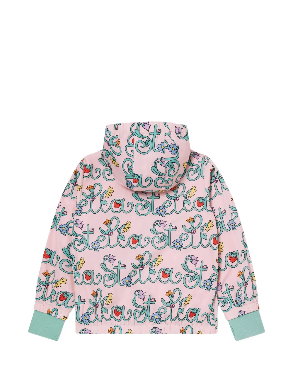 Stella McCartney Kids Vine jack met bloemenprint en logoprint Roze
