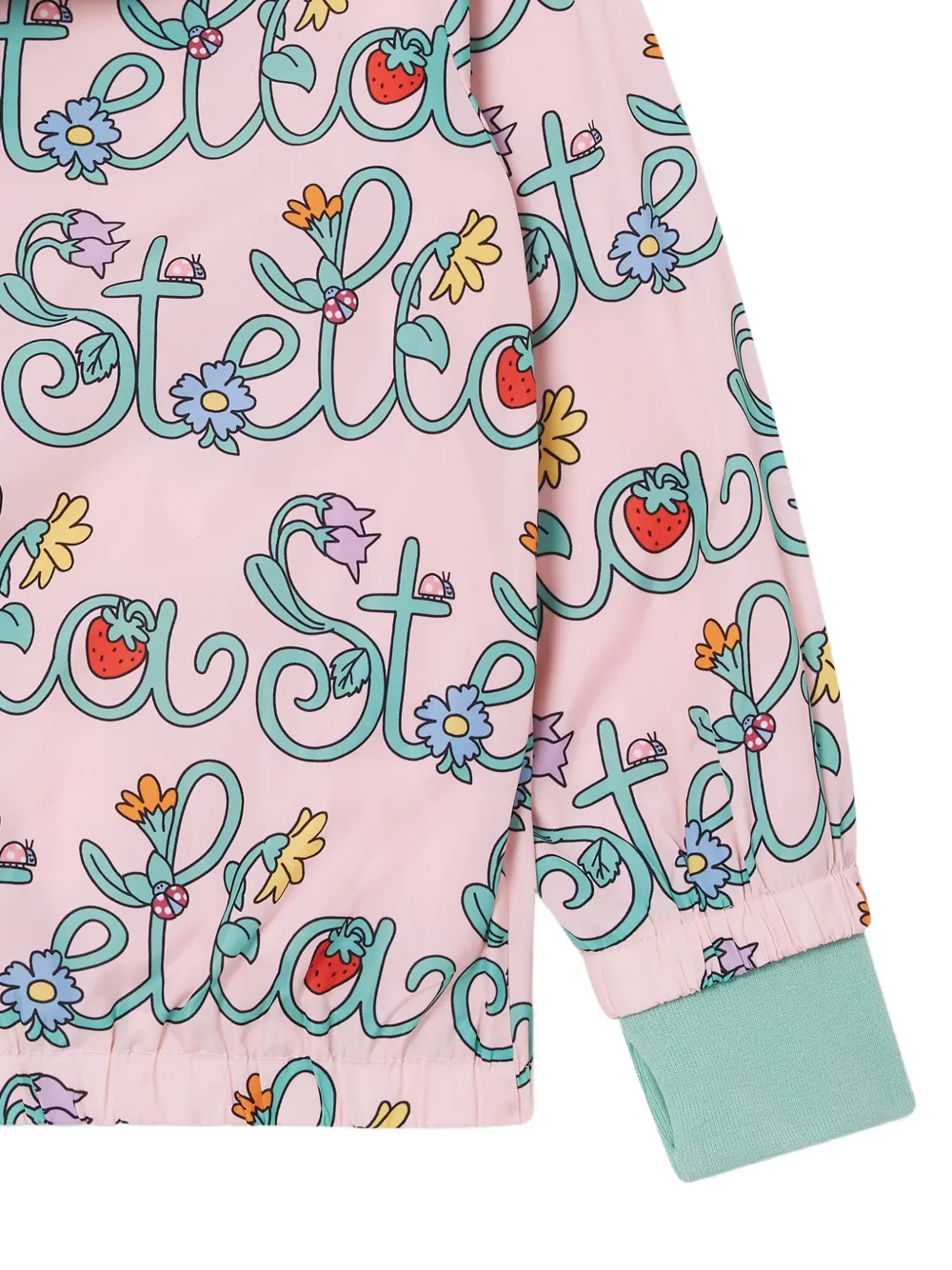 Stella McCartney Kids Vine jack met bloemenprint en logoprint Roze