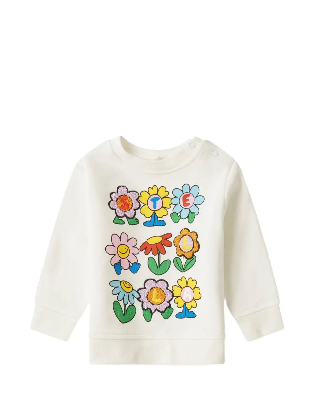 Stella McCartney Kids floral-print sweater - Toni neutri