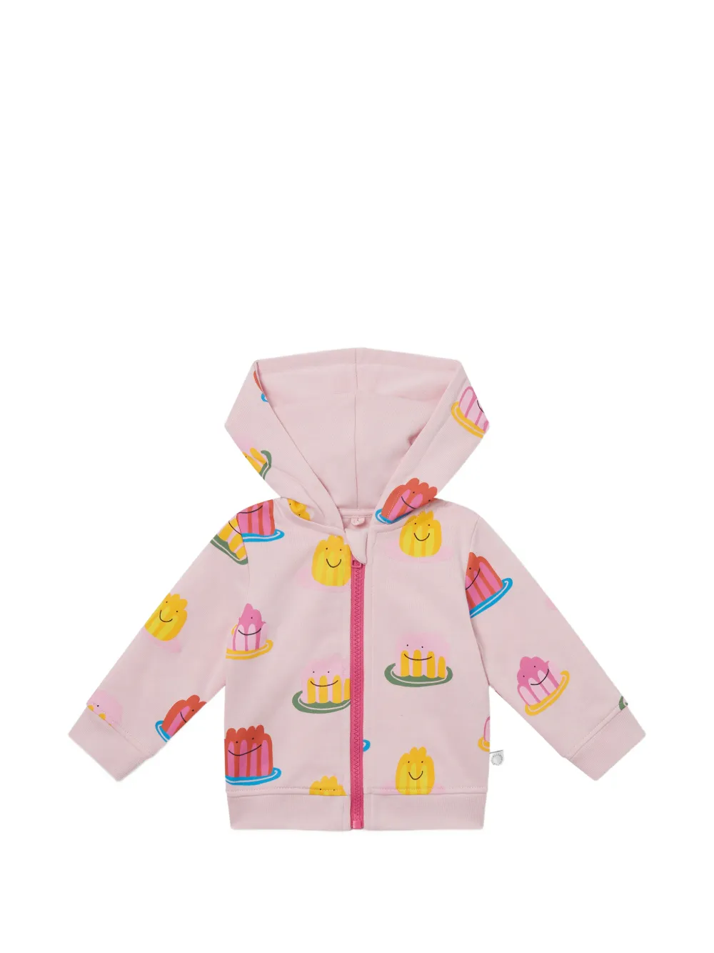 Stella McCartney Kids jelly-print zip-up hoodie - Rosa