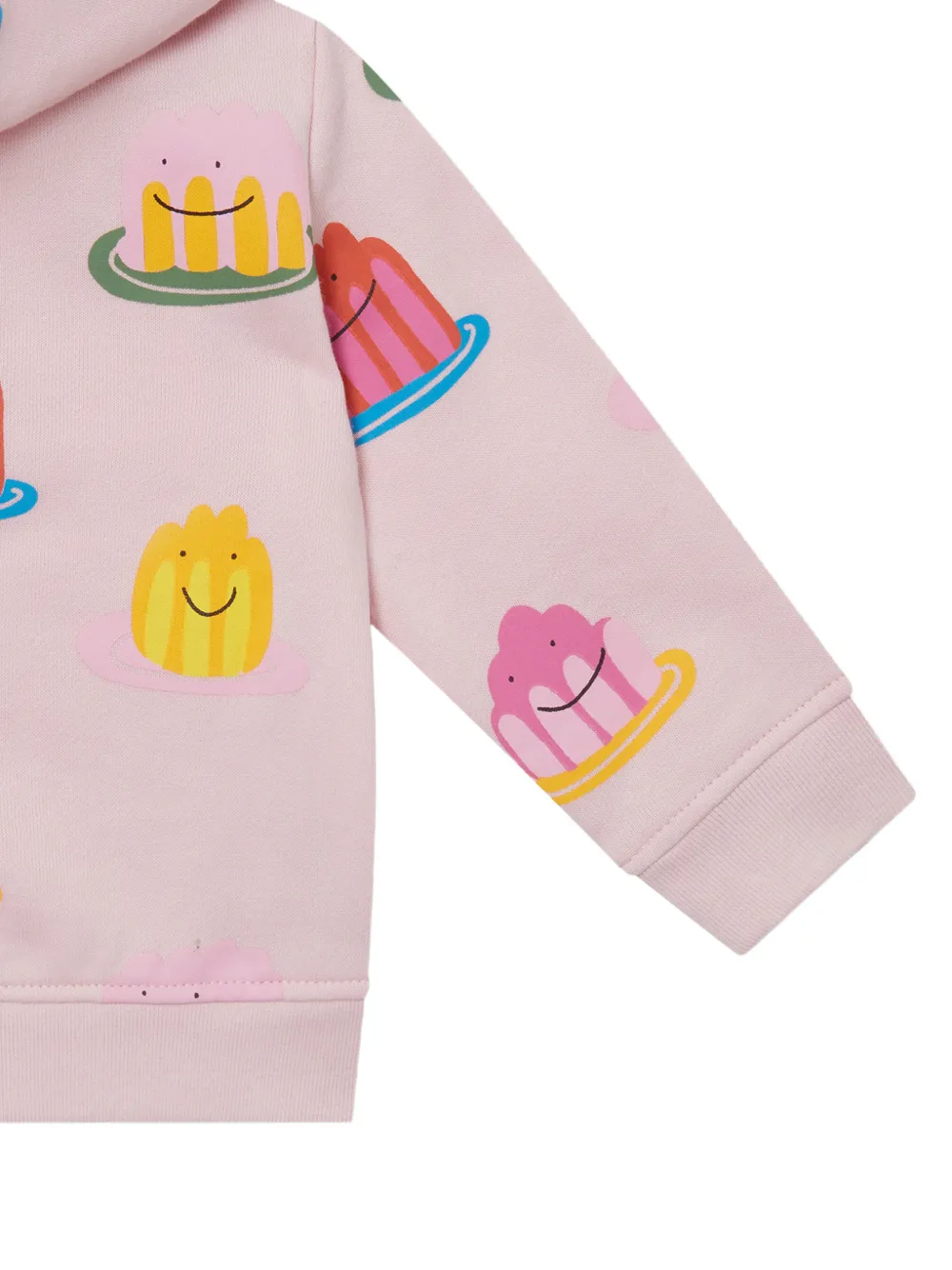 Stella McCartney Kids Hoodie met rits en jelly-print Roze