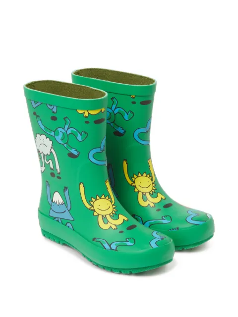 Stella McCartney Kids botas con estampado gráfico Earth Friends