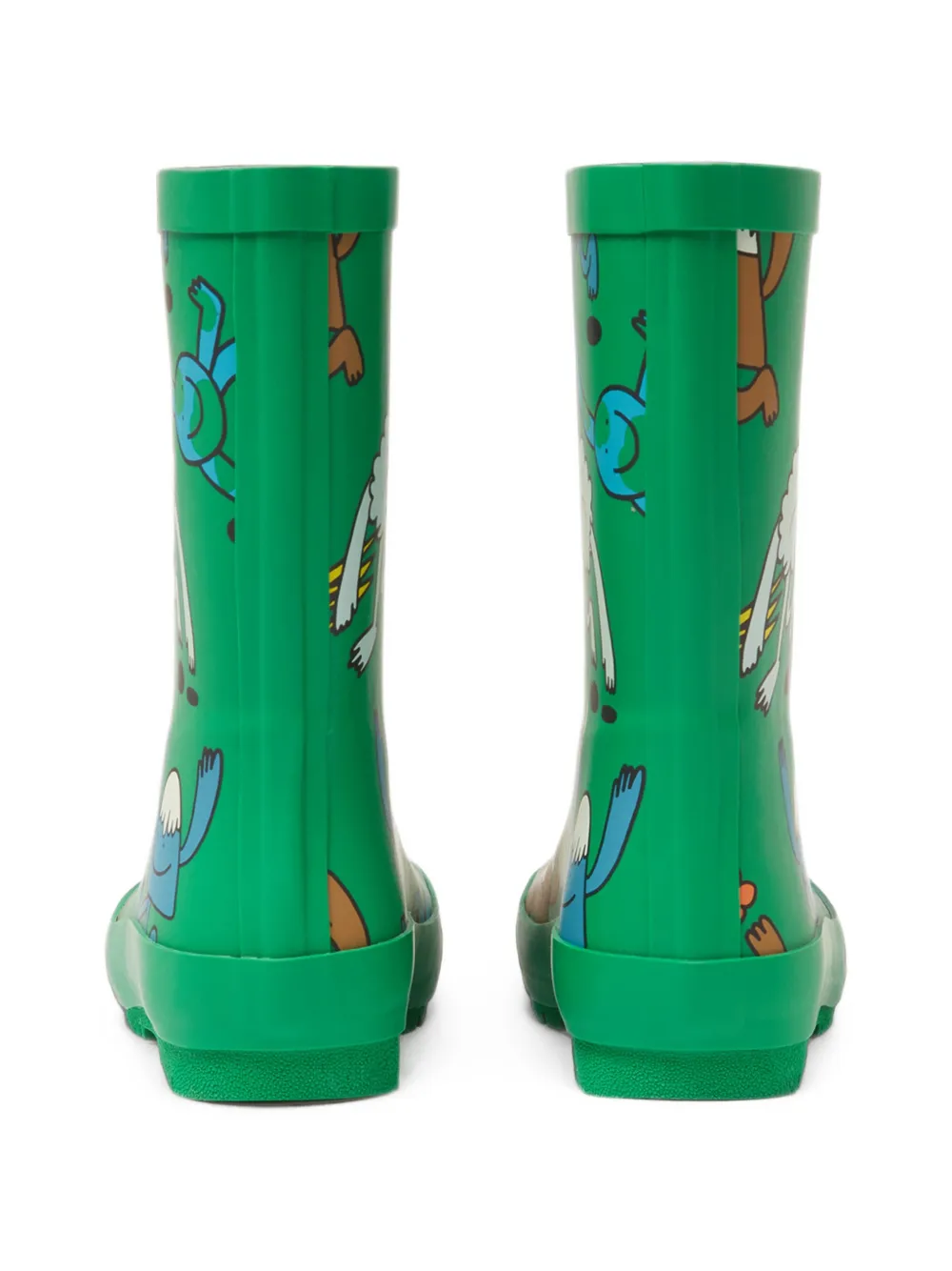 Stella McCartney Kids Earth Friends graphic-print boots Groen