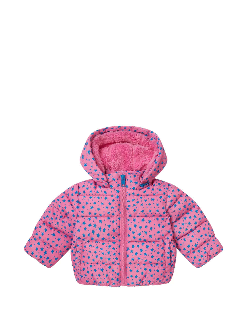 Stella McCartney Kids star-print padded jacket - Rosa