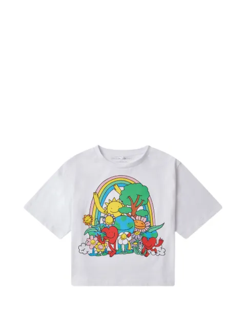 Stella McCartney Kids Earth Friends graphic-print T-shirt