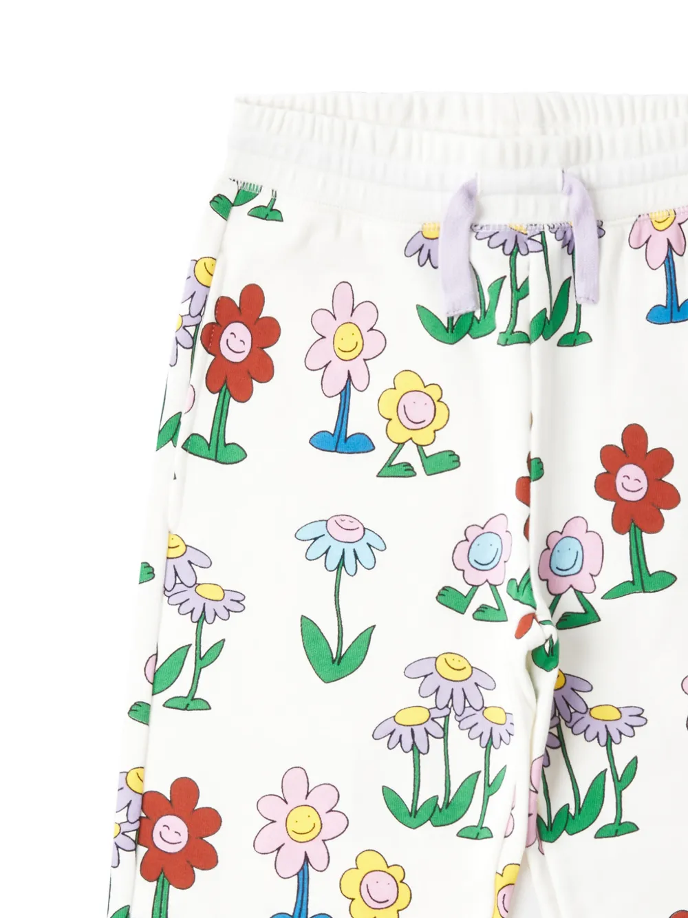 Stella McCartney Kids Trainingsbroek met bloemenprint Wit