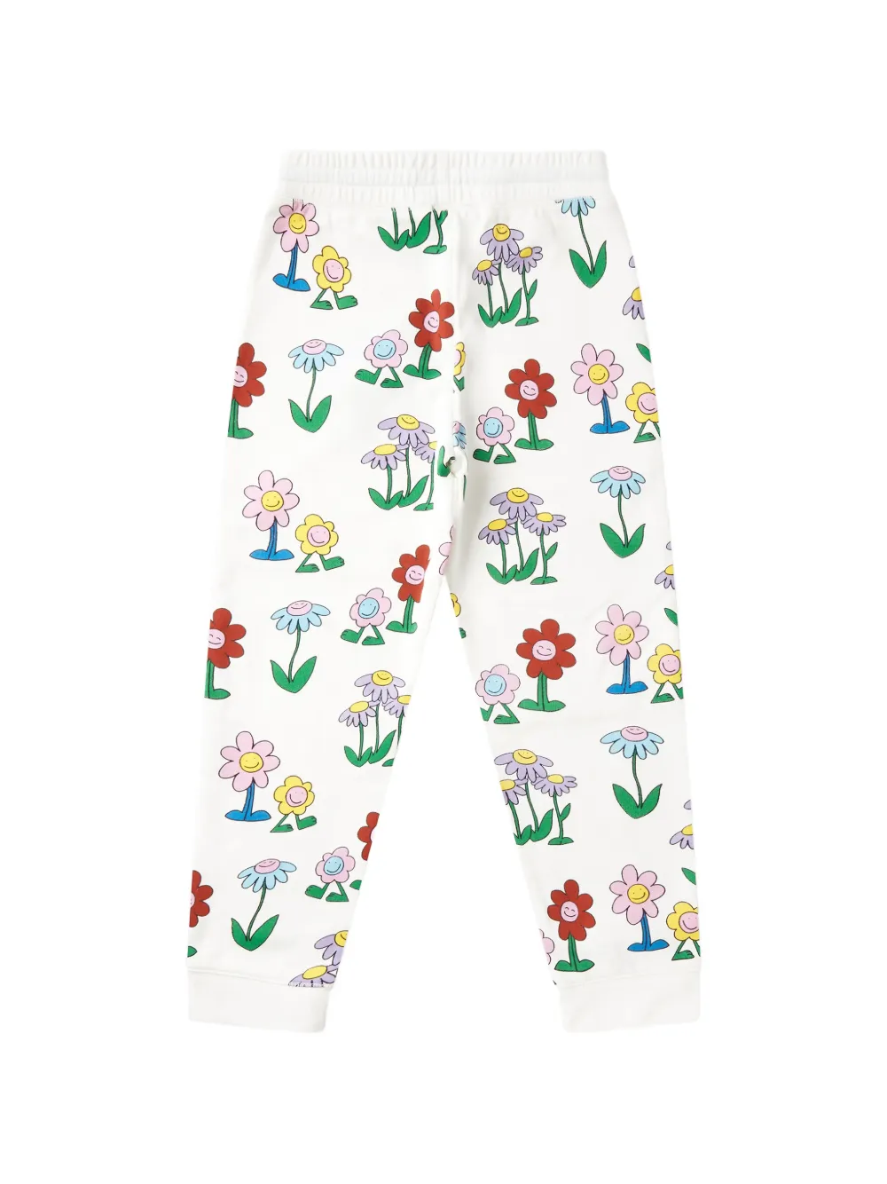 Stella McCartney Kids Trainingsbroek met bloemenprint Wit