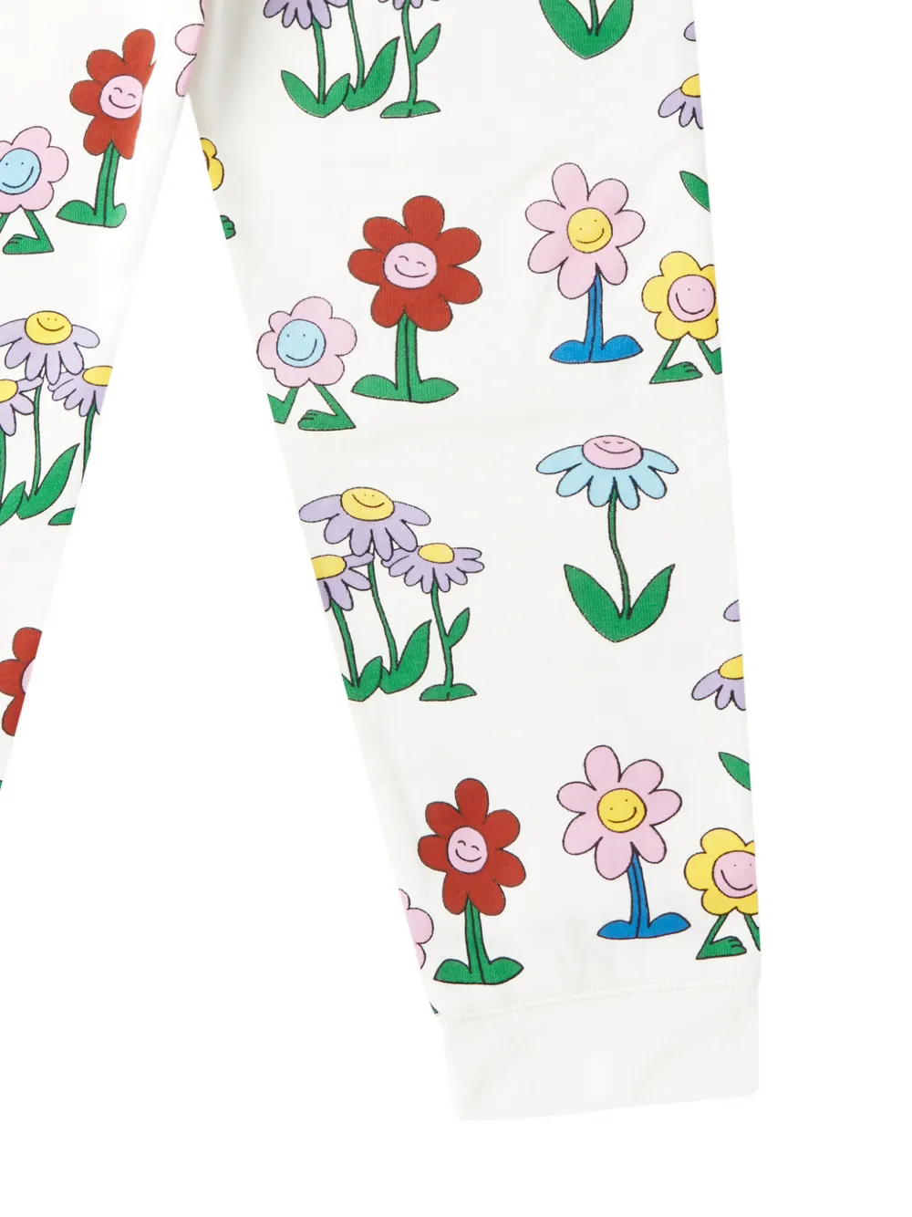 Stella McCartney Kids Trainingsbroek met bloemenprint Wit