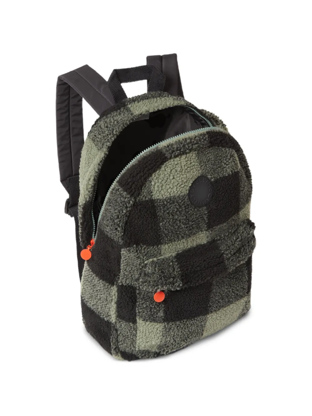 Stella McCartney Kids Geruite rugzak Groen