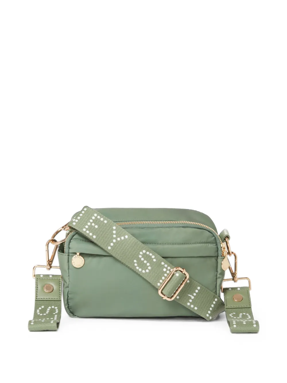 Stella McCartney Kids logo-print strap zip-fastening changing bag - Verde