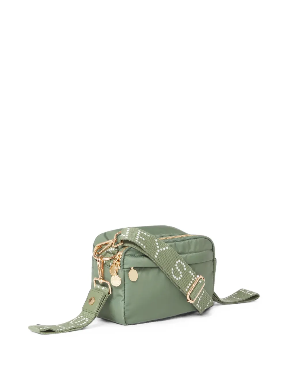 Stella McCartney Kids Luiertas met logoprint en ritssluiting Groen