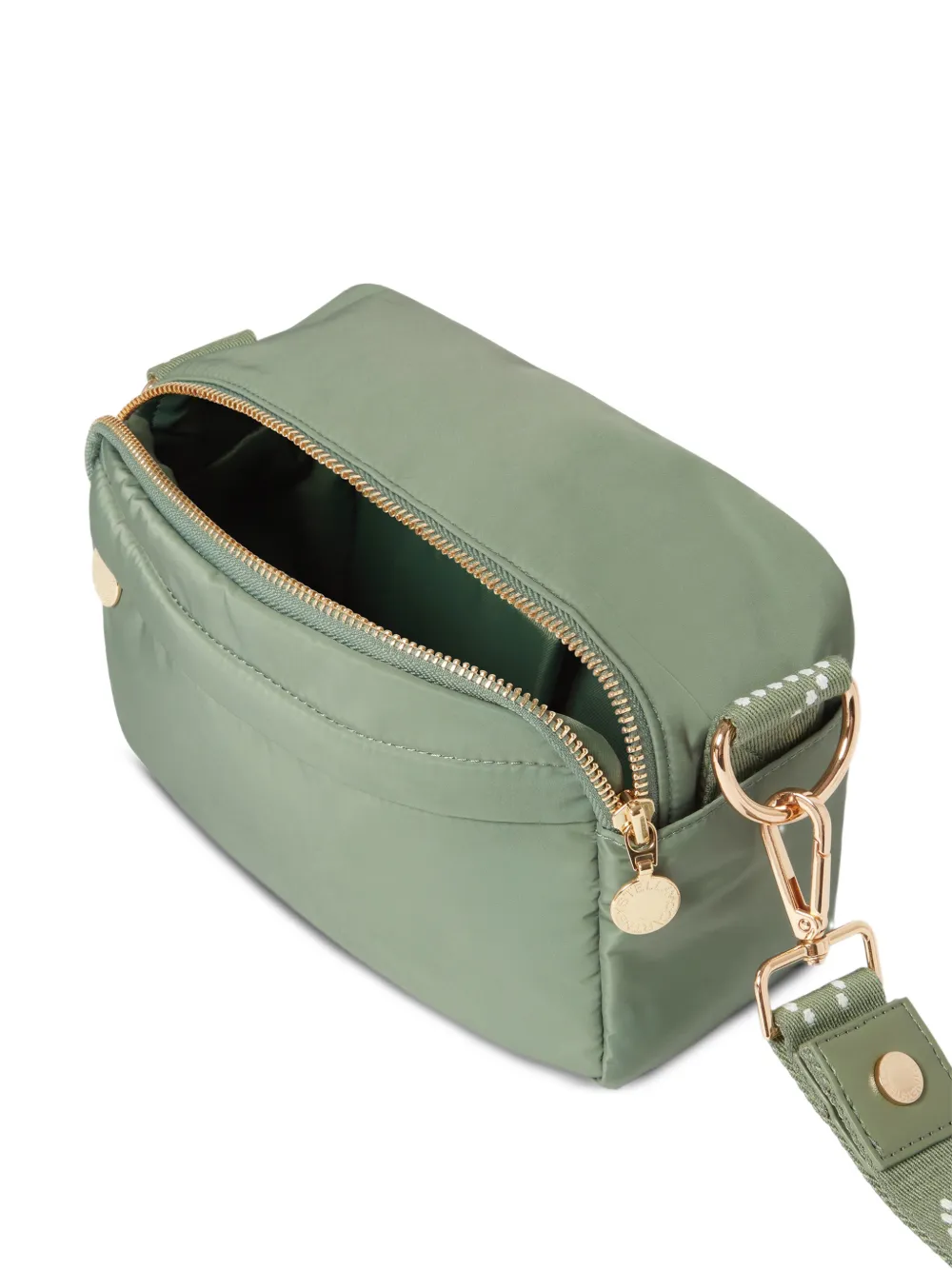 Stella McCartney Kids Luiertas met logoprint en ritssluiting Groen