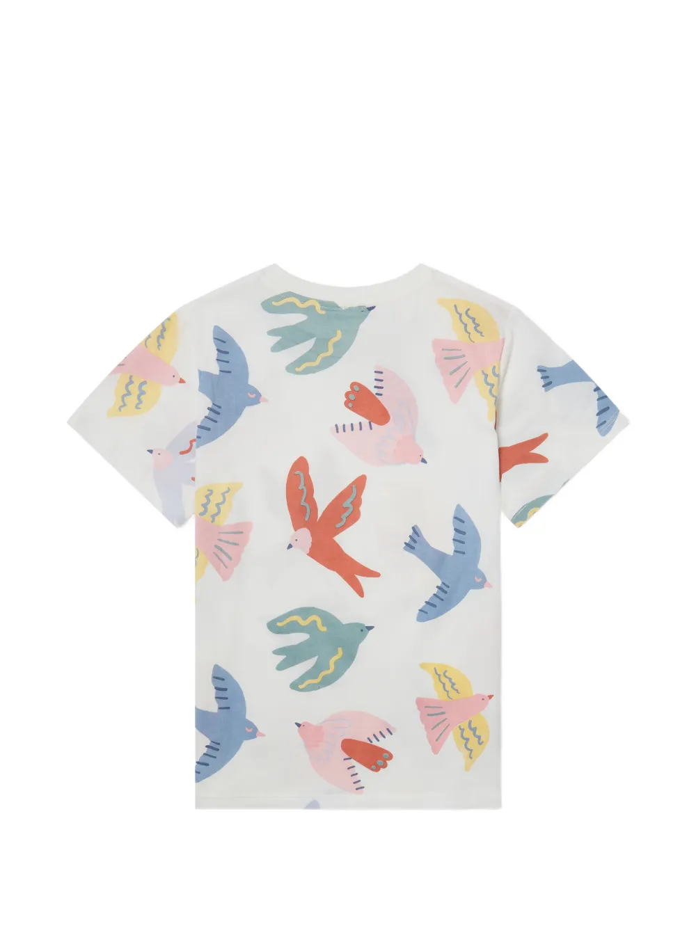Stella McCartney Kids T-shirt met vogelprint Wit