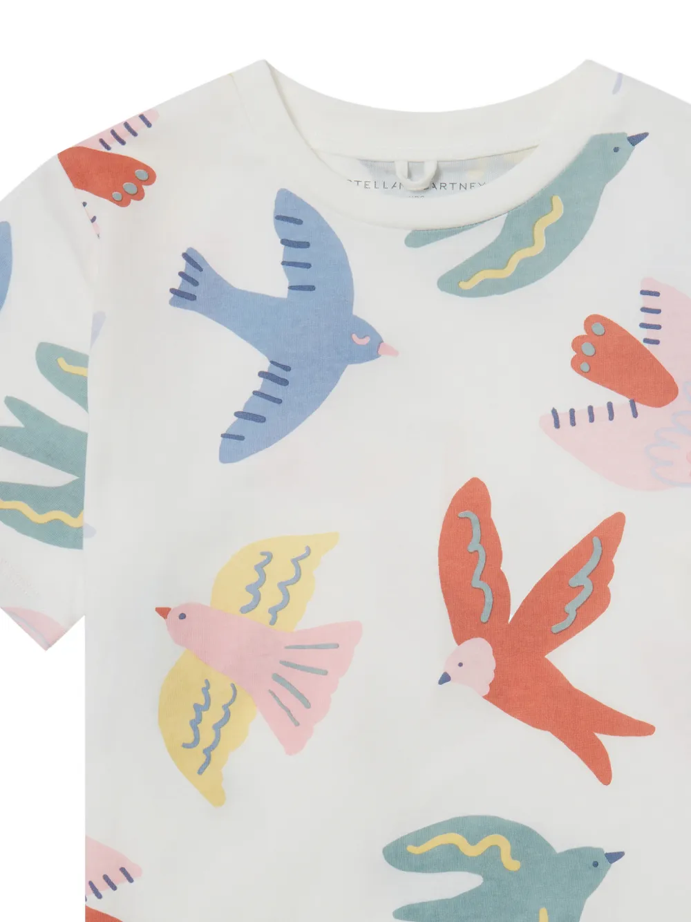 Stella McCartney Kids T-shirt met vogelprint Wit