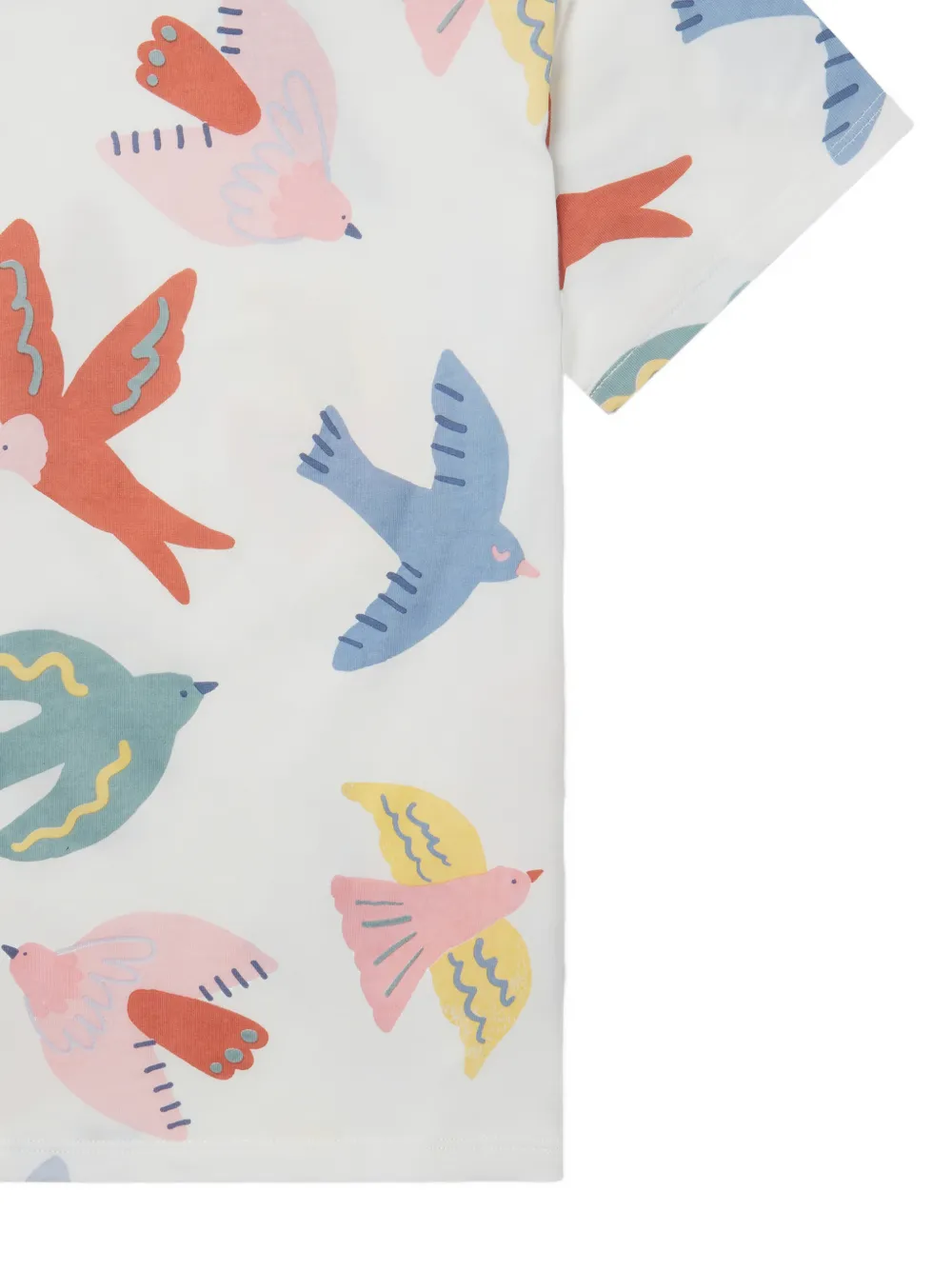 Stella McCartney Kids T-shirt met vogelprint Wit