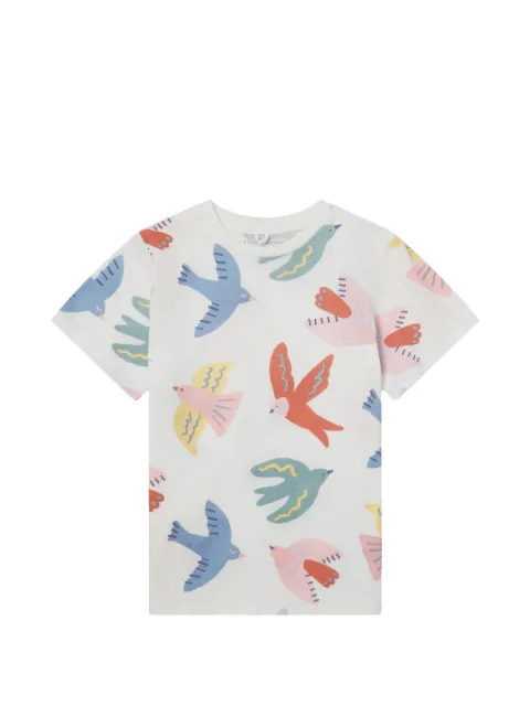 Stella McCartney Kids bird-print short-sleeve T-shirt