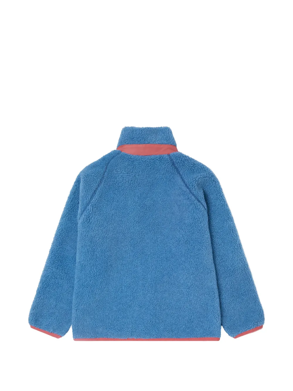 Stella McCartney Kids monster-patch fleece jacket Blauw