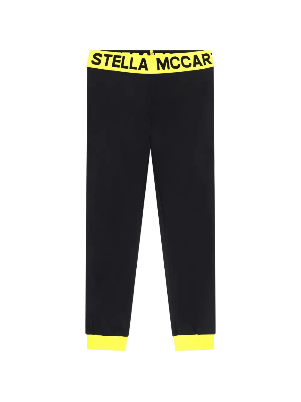 Stella McCartney Kids logo-waistband pajama bottoms - Nero