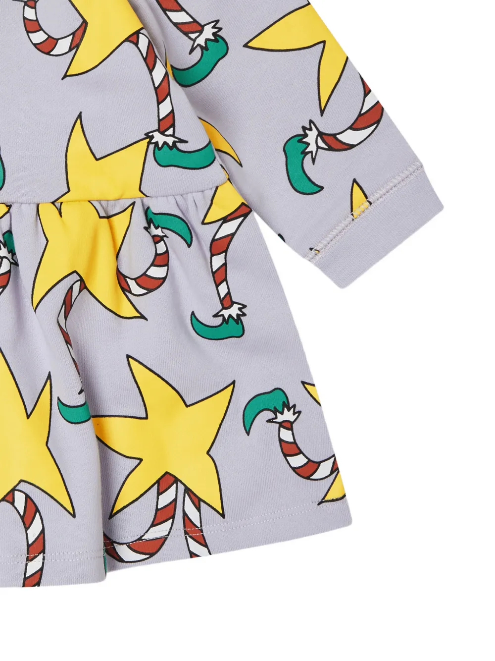 Stella McCartney Kids star-print flared dress Paars