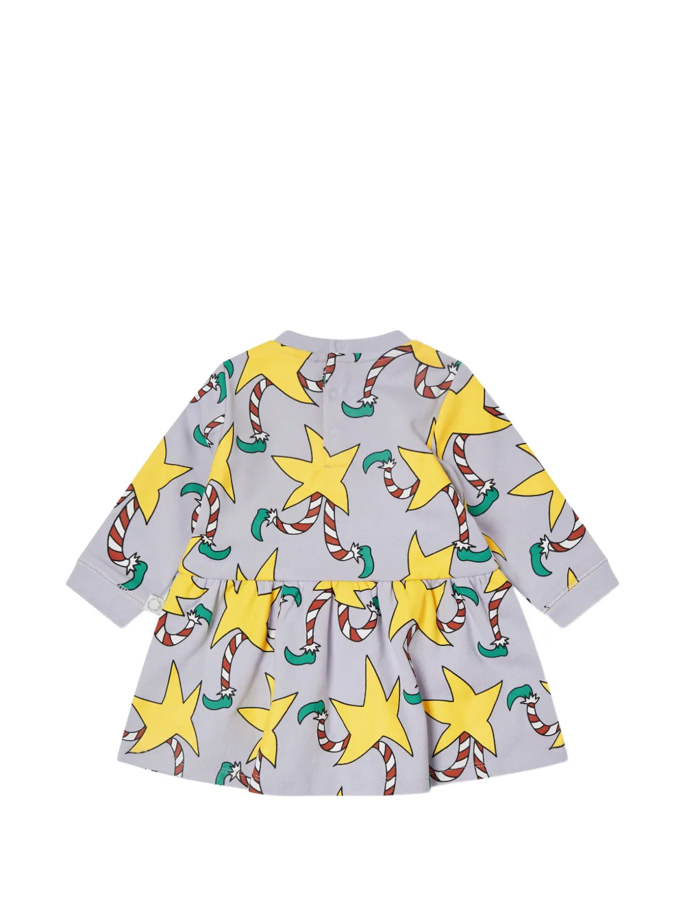 Stella McCartney Kids star-print flared dress Paars