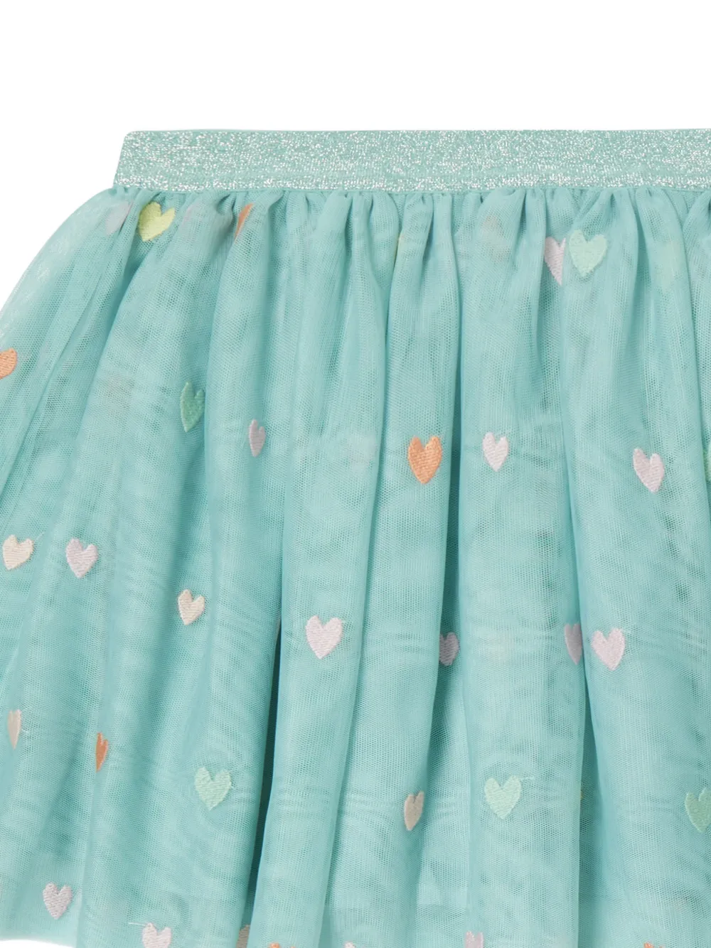 Stella McCartney Kids Rok met geborduurd hart Blauw