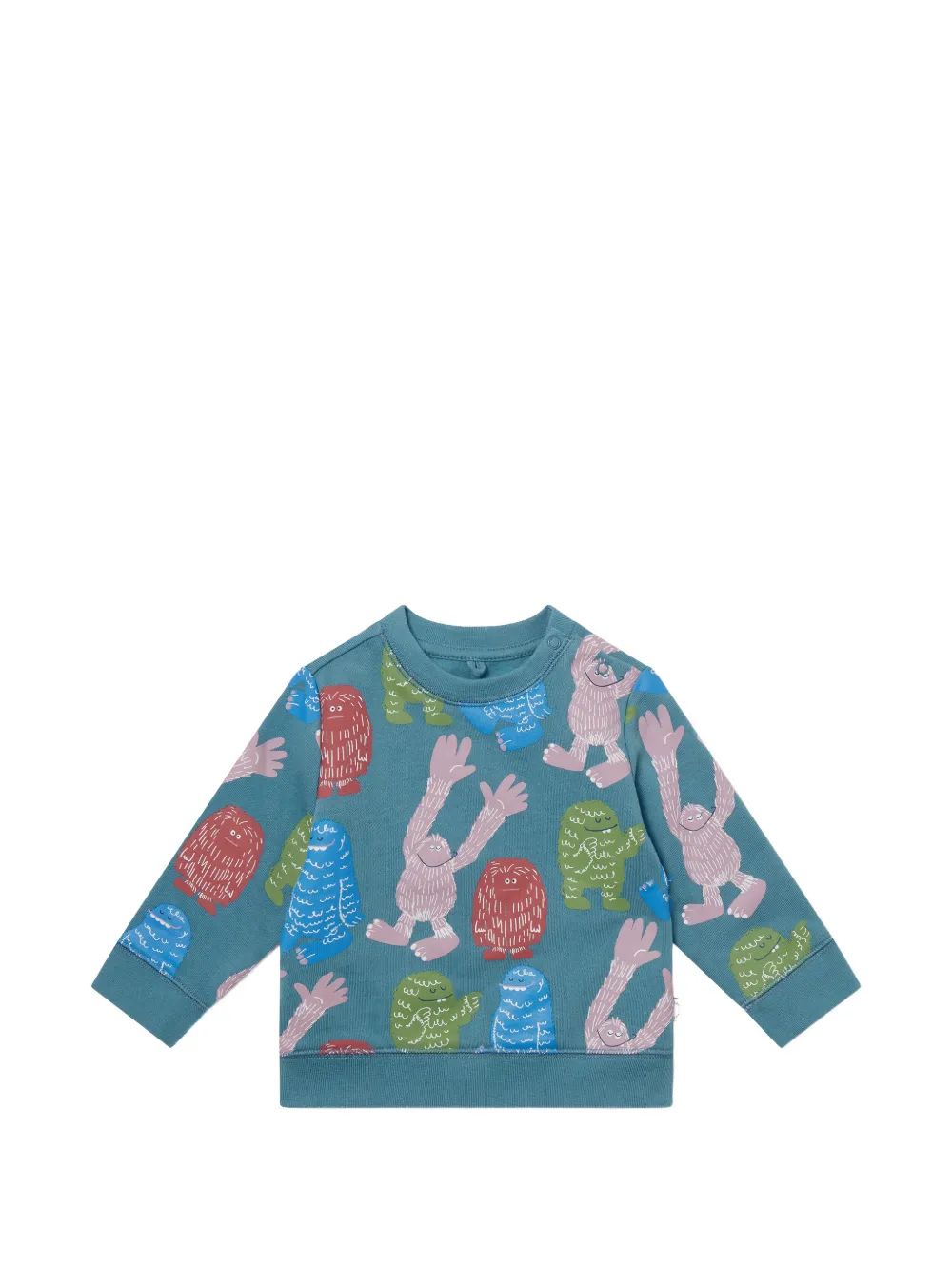 Stella McCartney Kids monster-print sweater - Blu