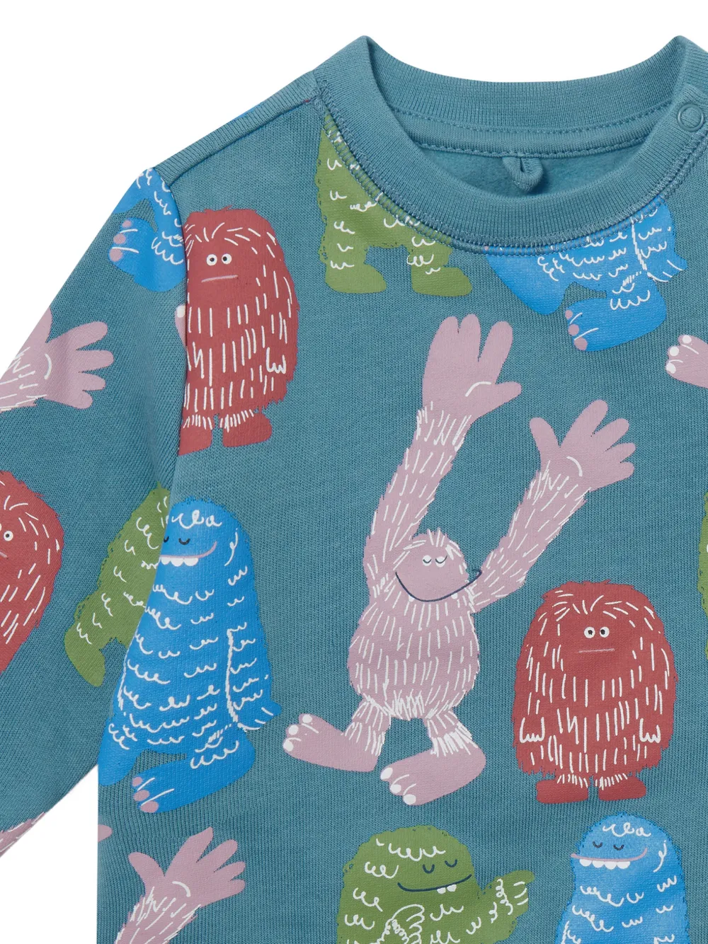 Stella McCartney Kids Trui met monsterprint Blauw