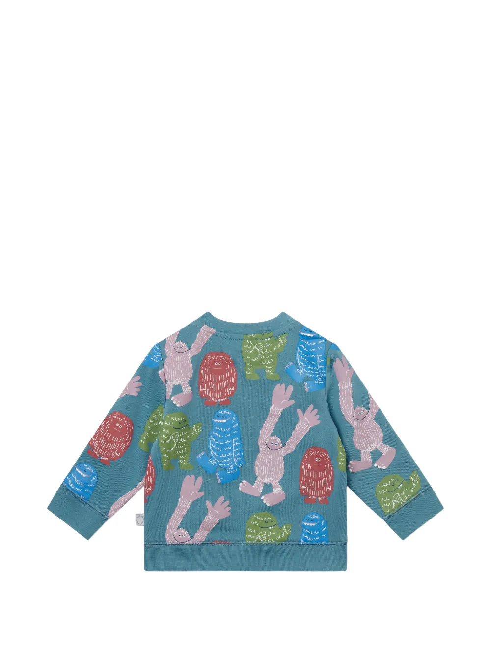 Stella McCartney Kids Trui met monsterprint Blauw