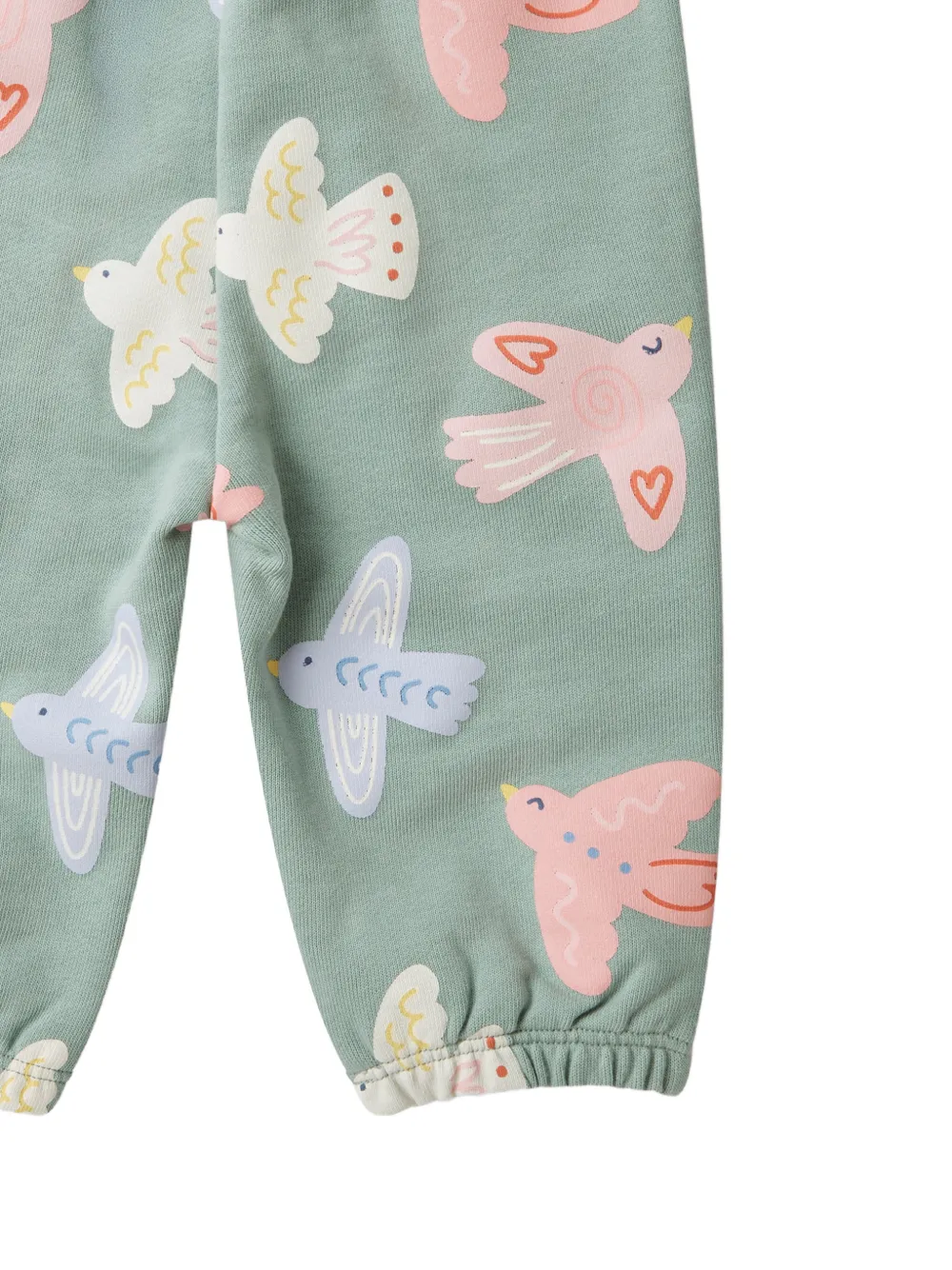 Stella McCartney Kids Trainingsbroek met vogelprint Groen