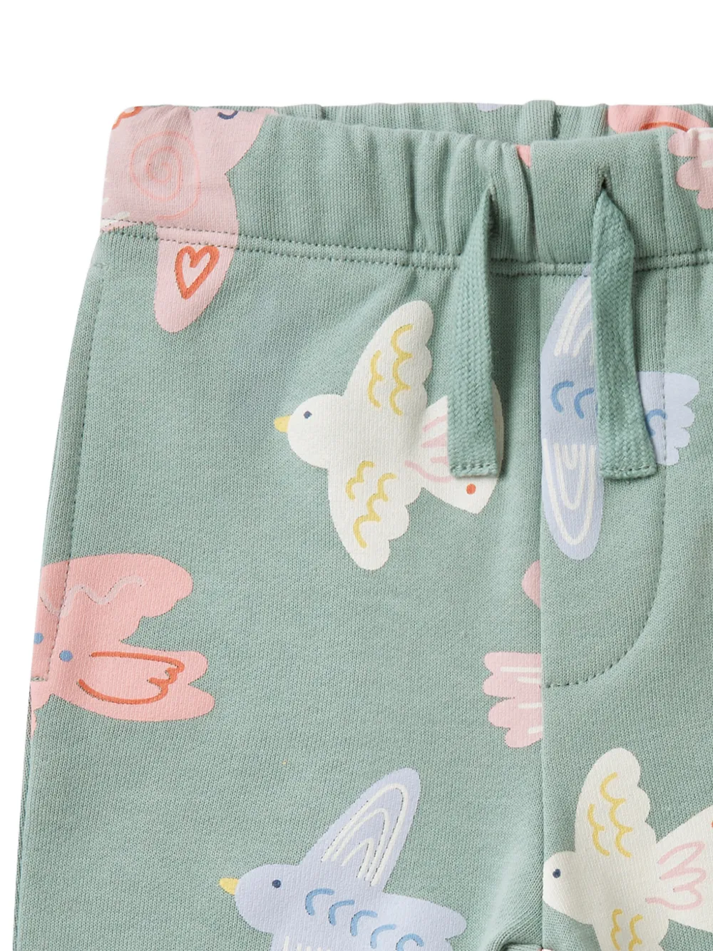 Stella McCartney Kids Trainingsbroek met vogelprint Groen