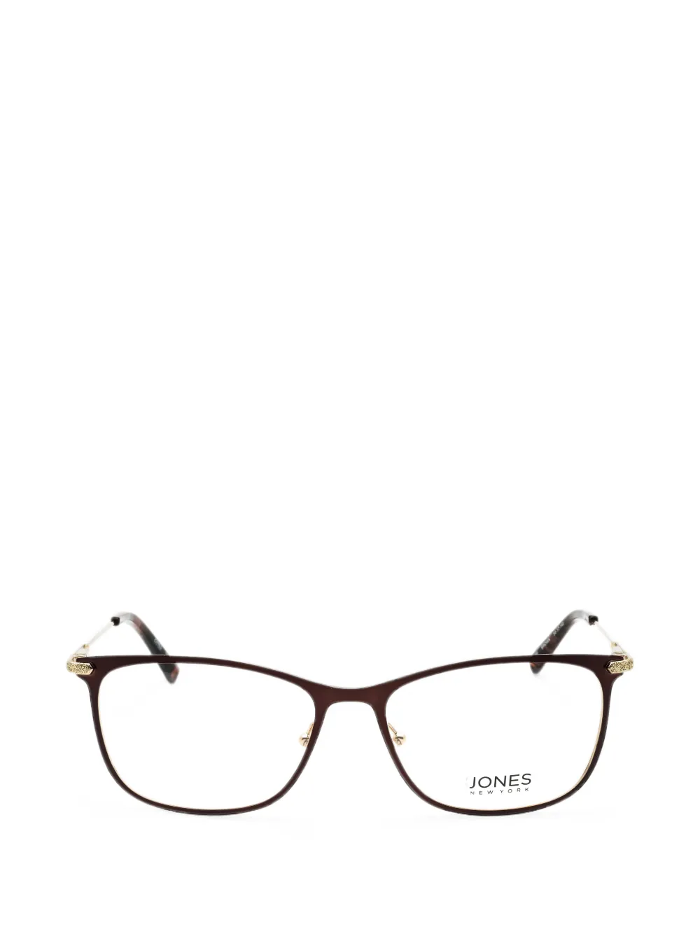 Jones New York glitter-detail rectangle-frame glasses