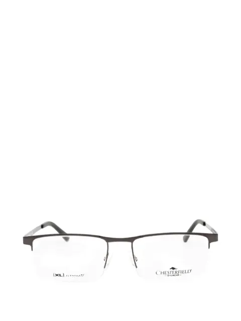 Chesterfield rectangle-frame glasses