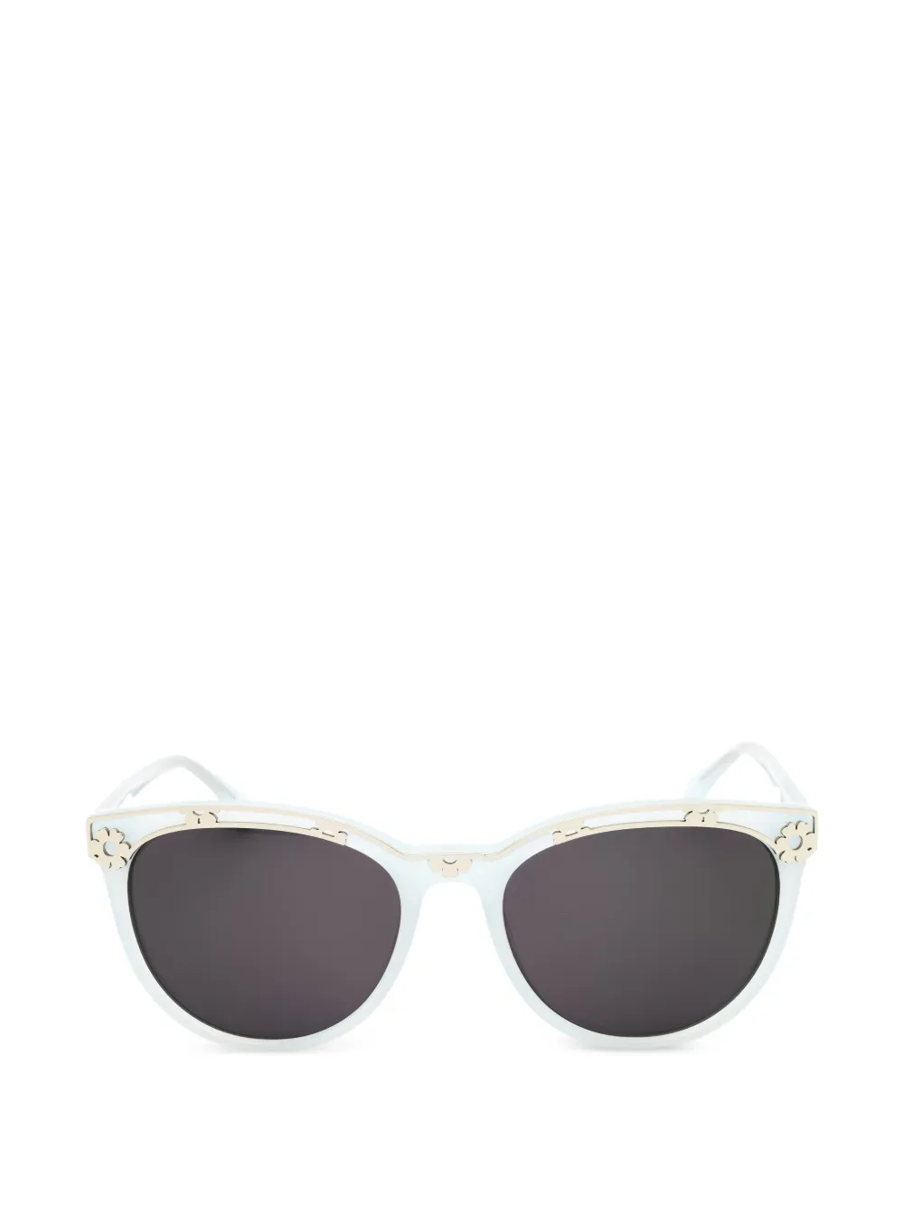 Draper James flower-detail round-frame sunglasses
