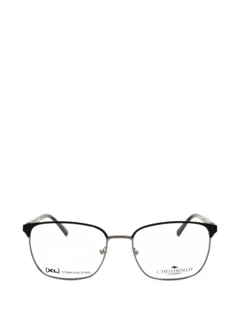 Chesterfield oval-frame glasses