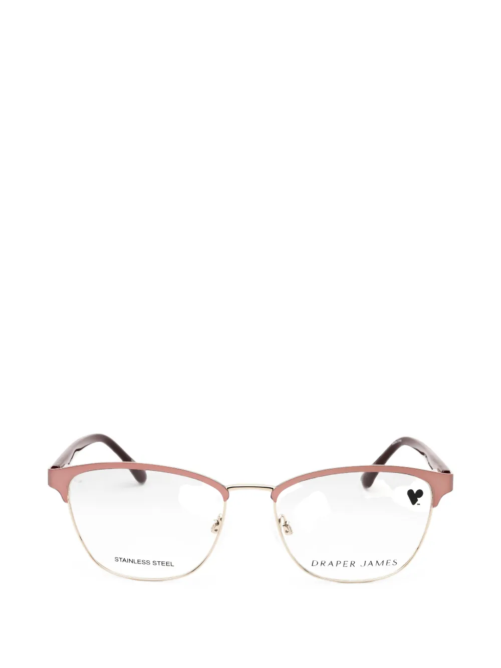 Draper James rectangle-frame glasses