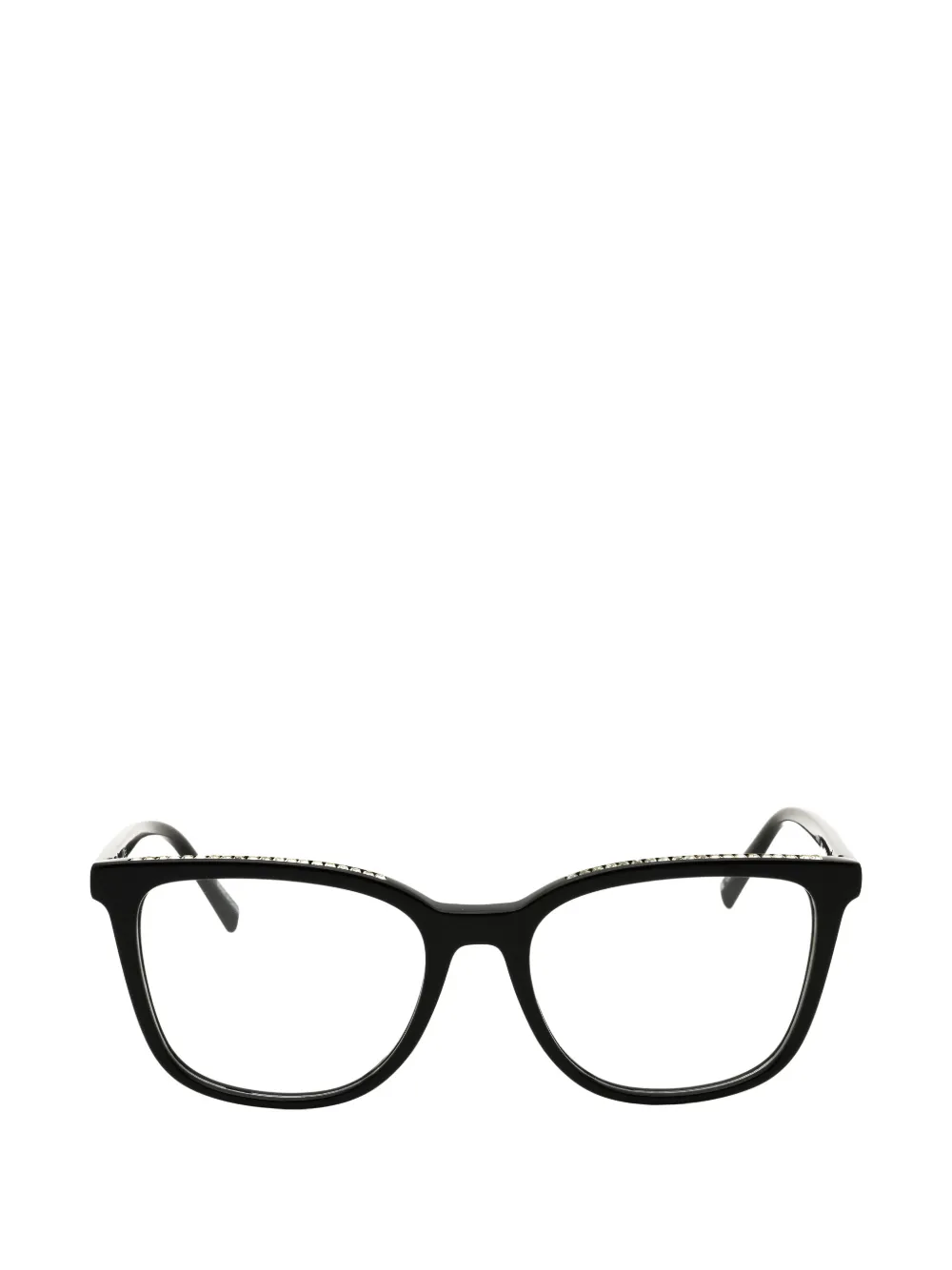 Jones New York crystal-embellished rectangle-frame glasses
