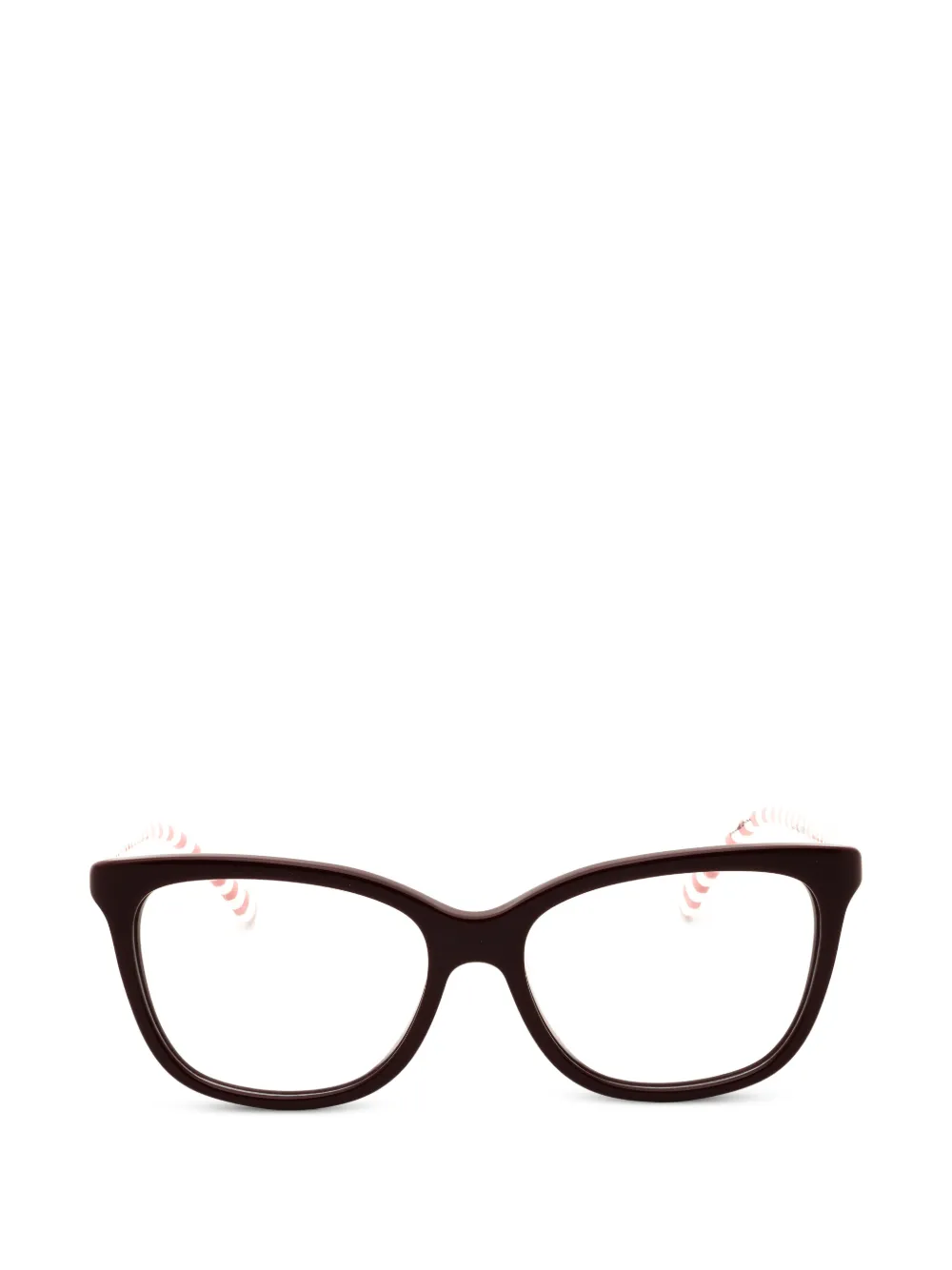 Draper James stripe-print cat-eye glasses