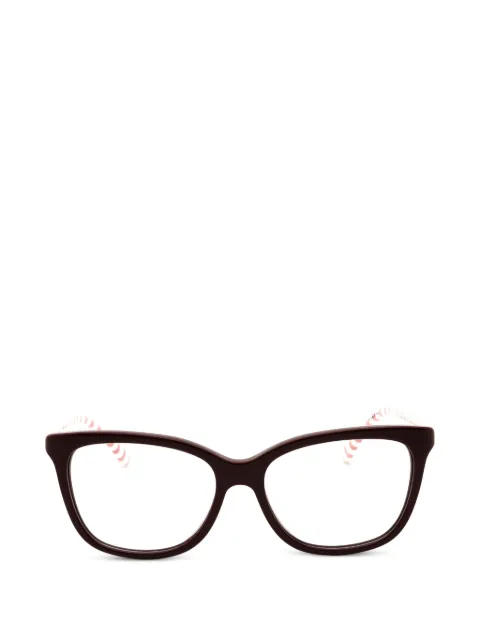 Draper James stripe-print cat-eye glasses