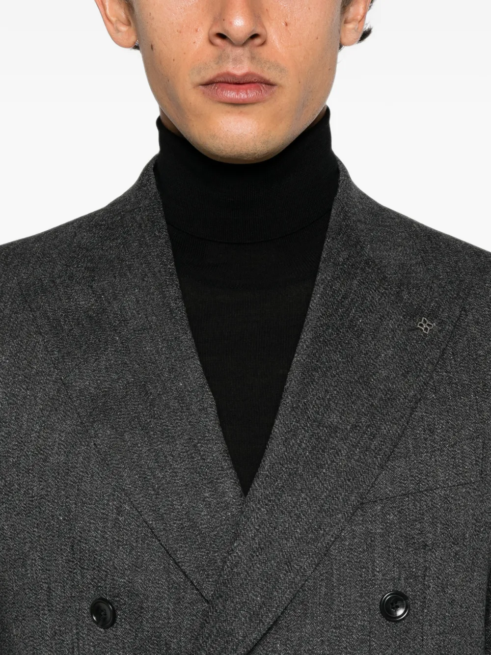 Tagliatore pin-lapel double-breasted suit Grijs