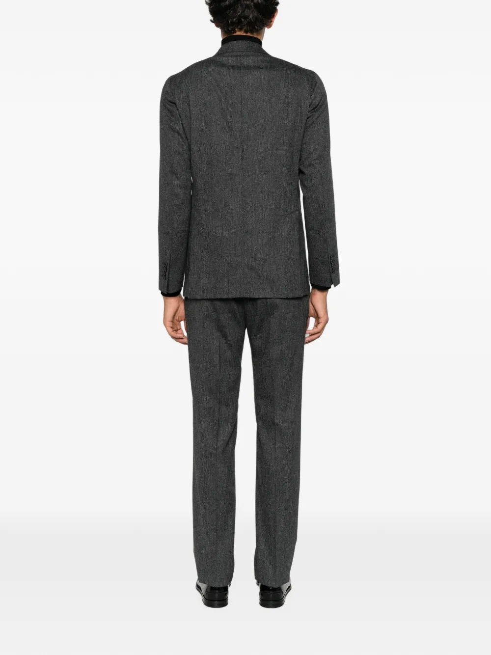 Tagliatore pin-lapel double-breasted suit Grijs